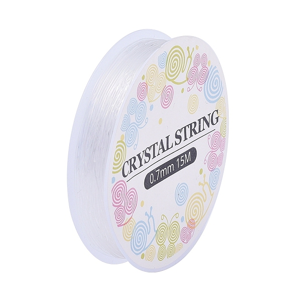 PandaHall Elastic Crystal Thread, Jewelry Beading Cords, For Stretch Bracelet Making, Clear, 0.7mm, about 15m/roll TPU Round Clear
PandaHall Elastic Crystal Thread, Jewelry Beading Cords, For Stretch Bracelet Making, Clear, 0.7mm, about 15m/roll TPU Round Clear