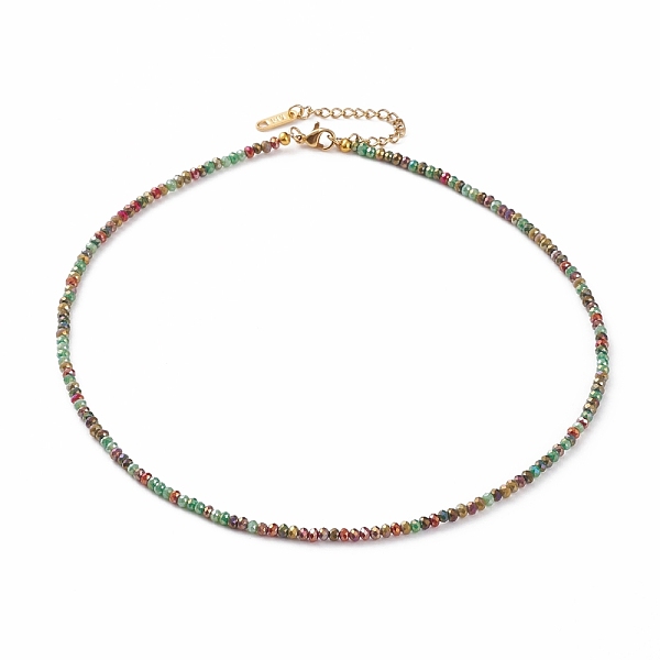 PandaHall Glass Beaded Necklaces, with 304 Stainless Steel Lobster Claw Clasps, Rondelle, Golden, Mixed Color, 15.94 inch(40.5cm) Glass..., Multicolor
PandaHall Glass Beaded Necklaces, with 304 Stainless Steel Lobster Claw Clasps, Rondelle, Golden, Mixed Color, 15.94 inch(40.5cm) Glass..., Multicolor