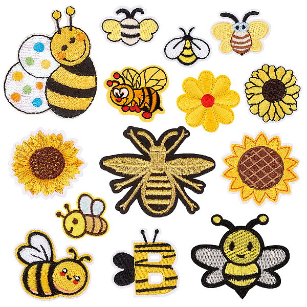 PandaHall AHADERMAKER 14 Styles Bees & Sunflower Computerized Embroidery Cloth Iron on/Sew on Patches, Costume Accessories, Appliques, Mixed..., Multicolor
PandaHall AHADERMAKER 14 Styles Bees & Sunflower Computerized Embroidery Cloth Iron on/Sew on Patches, Costume Accessories, Appliques, Mixed..., Multicolor