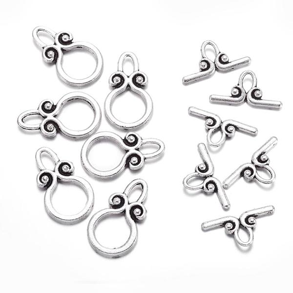 PandaHall Ring Tibetan Style Alloy Toggle Clasps, Lead Free and Cadmium Free, Ring: 12x20mm, Bar: 18mm, Hole: 3mm, Antique Silver, Ring...
PandaHall Ring Tibetan Style Alloy Toggle Clasps, Lead Free and Cadmium Free, Ring: 12x20mm, Bar: 18mm, Hole: 3mm, Antique Silver, Ring...