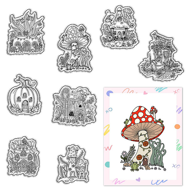 PandaHall CRASPIRE Mushroom Clear Stamps Plant Pumpkin Silicone Stamp Seal Transparent Silicone Stamps for Journaling Card Making DIY...
PandaHall CRASPIRE Mushroom Clear Stamps Plant Pumpkin Silicone Stamp Seal Transparent Silicone Stamps for Journaling Card Making DIY...