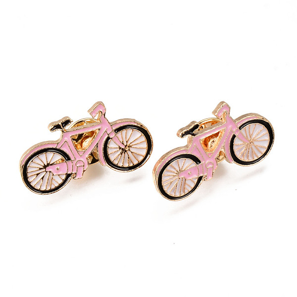 PandaHall Alloy Enamel Brooches, Enamel Pin, with Brass Butterfly Clutches, Bicycle, Light Gold, Cadmium Free & Nickel Free & Lead Free..., Pink
PandaHall Alloy Enamel Brooches, Enamel Pin, with Brass Butterfly Clutches, Bicycle, Light Gold, Cadmium Free & Nickel Free & Lead Free..., Pink