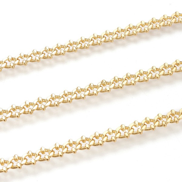 PandaHall Brass Curb Chains, with Spool, Long-Lasting Plated, Soldered, Real 18K Gold Plated, Link: 6.5x5x1.8mm, about 32.8 Feet(10m)/roll...
PandaHall Brass Curb Chains, with Spool, Long-Lasting Plated, Soldered, Real 18K Gold Plated, Link: 6.5x5x1.8mm, about 32.8 Feet(10m)/roll...