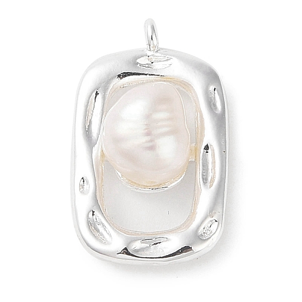 PandaHall Natural Freshwater Pearl Potato Pendants, Brass Rectangle Charms, 925 Sterling Silver Plated, 19.5x12x6mm, Hole: 1.3mm Pearl..., White
PandaHall Natural Freshwater Pearl Potato Pendants, Brass Rectangle Charms, 925 Sterling Silver Plated, 19.5x12x6mm, Hole: 1.3mm Pearl..., White