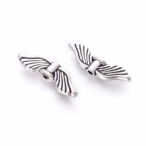 PandaHall Tibetan Style Alloy Beads, Cadmium Free &, Lead Free, Wing, Antique Silver, 21x6.5x2.5mm, Hole: 1.5mm, about 1005pcs/1000g Alloy...
PandaHall Tibetan Style Alloy Beads, Cadmium Free &, Lead Free, Wing, Antique Silver, 21x6.5x2.5mm, Hole: 1.5mm, about 1005pcs/1000g Alloy...