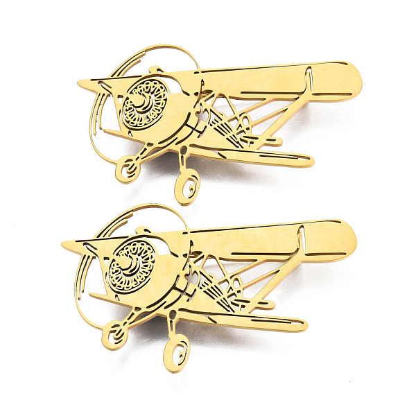 PandaHall 201 Stainless Steel Plane Lapel Pin, Creative Badge for Backpack Clothes, Nickel Free & Lead Free, Golden, 34.5x57x7mm, Pin: 0.7mm...
PandaHall 201 Stainless Steel Plane Lapel Pin, Creative Badge for Backpack Clothes, Nickel Free & Lead Free, Golden, 34.5x57x7mm, Pin: 0.7mm...