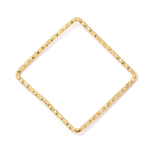 PandaHall 304 Stainless Steel Linking Rings, Textured, Square, Real 18K Gold Plated, 33x33x1mm 304 Stainless Steel Square
PandaHall 304 Stainless Steel Linking Rings, Textured, Square, Real 18K Gold Plated, 33x33x1mm 304 Stainless Steel Square