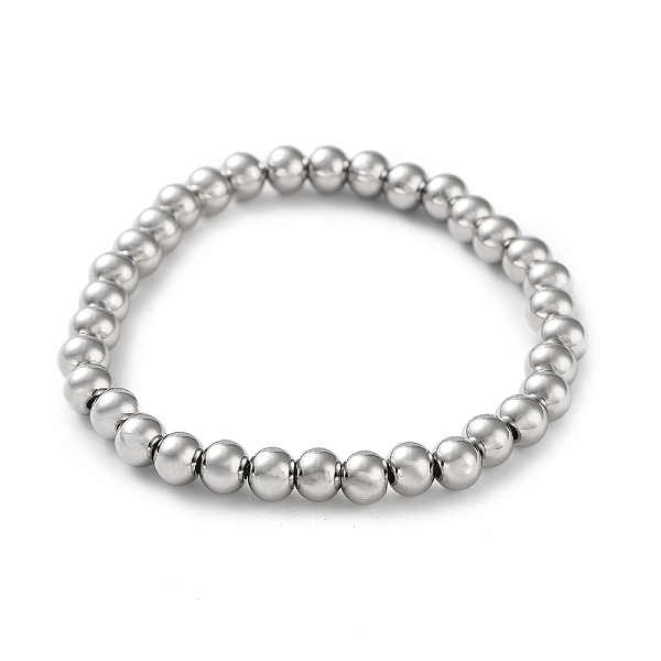 PandaHall 316 Surgical Stainless Steel Round Beaded Stretch Bracelets, Stainless Steel Color, Inner Diameter: 2-1/8 inch(5.3cm), Wide: 6mm...
PandaHall 316 Surgical Stainless Steel Round Beaded Stretch Bracelets, Stainless Steel Color, Inner Diameter: 2-1/8 inch(5.3cm), Wide: 6mm...