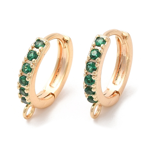 PandaHall Brass with Glass Hoop Earring Findings, Real 18K Gold Plated, Rings, Green, 14.5x13x2.5mm, Hole: 1.6mm, Pin: 1.9mm Brass Green
PandaHall Brass with Glass Hoop Earring Findings, Real 18K Gold Plated, Rings, Green, 14.5x13x2.5mm, Hole: 1.6mm, Pin: 1.9mm Brass Green