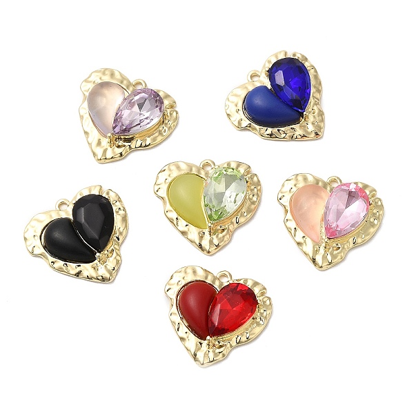 PandaHall Rack Plating Alloy Pendant, with Glass and Resin, Heart Charms, Lead Free & Cadmium Free, Mixed Color, 19.5x21x6mm, Hole: 1.5mm..., Multicolor
PandaHall Rack Plating Alloy Pendant, with Glass and Resin, Heart Charms, Lead Free & Cadmium Free, Mixed Color, 19.5x21x6mm, Hole: 1.5mm..., Multicolor