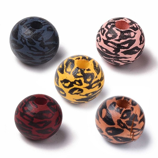 PandaHall Painted Natural Wood Beads, Printed, Round with Leopard Print, Mixed Color, 10x9mm, Hole: 2.5mm Schima Wood Round Multicolor
PandaHall Painted Natural Wood Beads, Printed, Round with Leopard Print, Mixed Color, 10x9mm, Hole: 2.5mm Schima Wood Round Multicolor