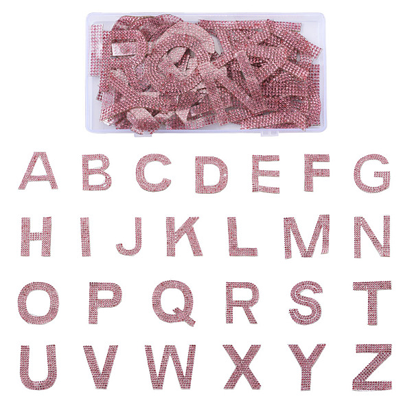 PandaHall Craftdady Glitter Hotfix Rhinestone, Hot Melt Adhesive on the Back, Costume Accessories, 26 Alphabet, Light Rose, 46x40x1.5mm..., Pink
PandaHall Craftdady Glitter Hotfix Rhinestone, Hot Melt Adhesive on the Back, Costume Accessories, 26 Alphabet, Light Rose, 46x40x1.5mm..., Pink