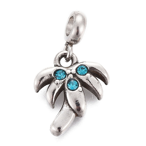 PandaHall 304 Stainless Steel Pendants, with Rhinestone and Tube Bails, Palm Tree, Aquamarine, Antique Silver, 16mm, Pendant: 10.5x9x2.5mm..., Cyan
PandaHall 304 Stainless Steel Pendants, with Rhinestone and Tube Bails, Palm Tree, Aquamarine, Antique Silver, 16mm, Pendant: 10.5x9x2.5mm..., Cyan