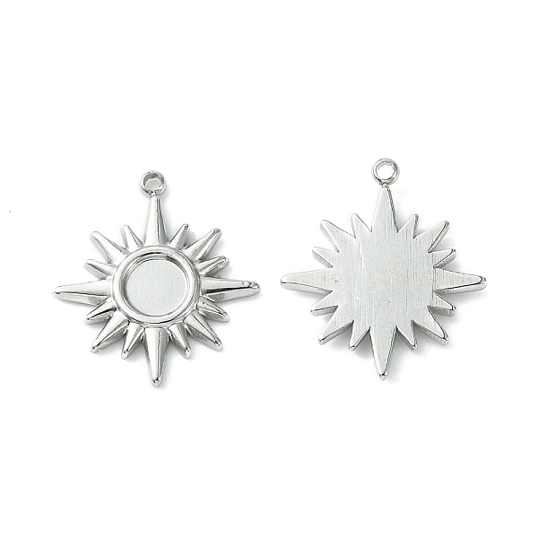 PandaHall 304 Stainless Steel Pendant Cabochon Settings, Sun, Stainless Steel Color, Tray: 4mm, 15.5x13.5x1.5mm, Hole: 1mm 304 Stainless...
PandaHall 304 Stainless Steel Pendant Cabochon Settings, Sun, Stainless Steel Color, Tray: 4mm, 15.5x13.5x1.5mm, Hole: 1mm 304 Stainless...