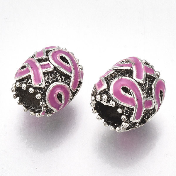 PandaHall Alloy Enamel European Beads, Large Hole Beads, with Enamel, Drum with Awareness Ribbon, Hot Pink, 11.5x11mm, Hole: 5~6mm...
PandaHall Alloy Enamel European Beads, Large Hole Beads, with Enamel, Drum with Awareness Ribbon, Hot Pink, 11.5x11mm, Hole: 5~6mm...
