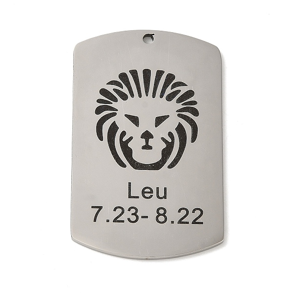 PandaHall 304 Stainless Steel Pendants, Stainless Steel Color, Rectangle with Constellation Charm, Leo, 43x26.5x1.5mm, Hole: 1.6mm 304...
PandaHall 304 Stainless Steel Pendants, Stainless Steel Color, Rectangle with Constellation Charm, Leo, 43x26.5x1.5mm, Hole: 1.6mm 304...