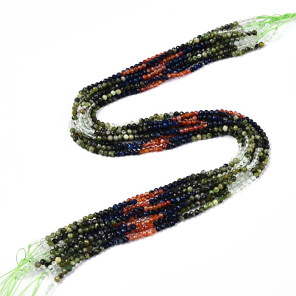 PandaHall Natural Mixed Gemstone Beads Strands, Round Beads, Faceted, 3~3.5x3mm, Hole: 0.5mm, about 129~132pcs/strand, 15.16''~15.55''...
PandaHall Natural Mixed Gemstone Beads Strands, Round Beads, Faceted, 3~3.5x3mm, Hole: 0.5mm, about 129~132pcs/strand, 15.16''~15.55''...