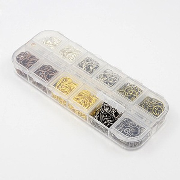 PandaHall 1 Box 6 Color Open Jump Rings Brass Jump Rings, Mixed Color, 20 Gauge, 4x0.8mm, Inner Diameter: 2.4mm, about 60g/box, 10g/color...
PandaHall 1 Box 6 Color Open Jump Rings Brass Jump Rings, Mixed Color, 20 Gauge, 4x0.8mm, Inner Diameter: 2.4mm, about 60g/box, 10g/color...