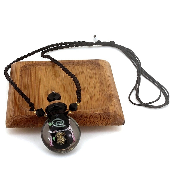 PandaHall Lampwork Perfume Bottle Necklace with Ropes, Prussian Blue, 22.05~28.35 inch(56~72cm), Capacity: 1ml(0.03fl. oz) Lampwork Bottle
PandaHall Lampwork Perfume Bottle Necklace with Ropes, Prussian Blue, 22.05~28.35 inch(56~72cm), Capacity: 1ml(0.03fl. oz) Lampwork Bottle
