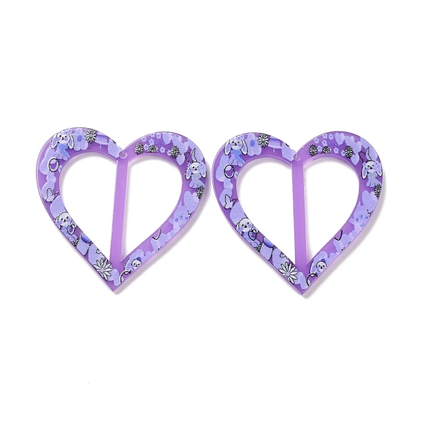 PandaHall Printed Acrylic Pendants, Heart with Flower & Dog, Purple, 37x37.5x2.5mm, Hole: 1.4mm Acrylic Heart Purple
PandaHall Printed Acrylic Pendants, Heart with Flower & Dog, Purple, 37x37.5x2.5mm, Hole: 1.4mm Acrylic Heart Purple