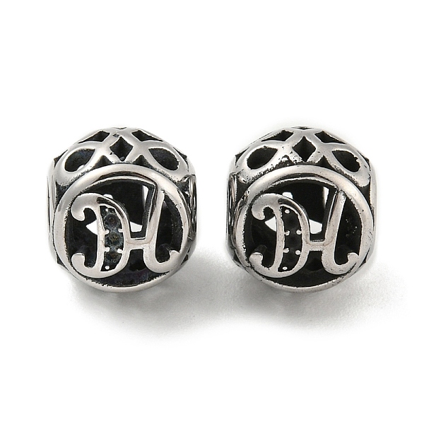 PandaHall 304 Stainless Steel Beads Rhinestone Settings, Large Hole Beads, Round, Letter H, 9.5x8.5x9.5mm, Hole: 4mm, Fit for 0.8mm...
PandaHall 304 Stainless Steel Beads Rhinestone Settings, Large Hole Beads, Round, Letter H, 9.5x8.5x9.5mm, Hole: 4mm, Fit for 0.8mm...