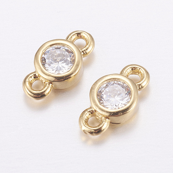PandaHall Brass Micro Pave Cubic Zirconia Links, Long-Lasting Plated, Cadmium Free & Nickel Free & Lead Free, Flat Round, Real 18K Gold...
PandaHall Brass Micro Pave Cubic Zirconia Links, Long-Lasting Plated, Cadmium Free & Nickel Free & Lead Free, Flat Round, Real 18K Gold...