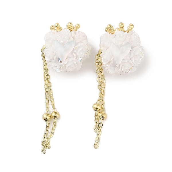 PandaHall Handmade Polymer Clay Rhinestone Beads, with Resin & Acrylic & Glass Cabochon & Alloy Chain, Rose with Crown & Fishtail, White...
PandaHall Handmade Polymer Clay Rhinestone Beads, with Resin & Acrylic & Glass Cabochon & Alloy Chain, Rose with Crown & Fishtail, White...