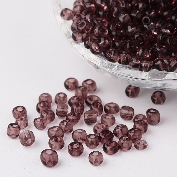 PandaHall 6/0 Glass Seed Beads, Transparent, Round, Pale Violet Red, 4mm, hole: 1.5mm, about 496pcs/50g Glass Pink
PandaHall 6/0 Glass Seed Beads, Transparent, Round, Pale Violet Red, 4mm, hole: 1.5mm, about 496pcs/50g Glass Pink