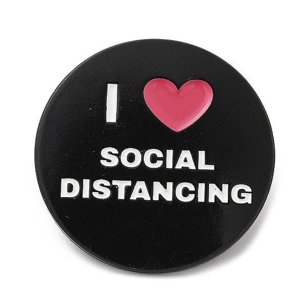 PandaHall Word I Love Social Distancing Enamel Pin, Electrophoresis Black Zinc Alloy Brooch for Backpack Clothes, Black, 30.5x1.7mm...
PandaHall Word I Love Social Distancing Enamel Pin, Electrophoresis Black Zinc Alloy Brooch for Backpack Clothes, Black, 30.5x1.7mm...