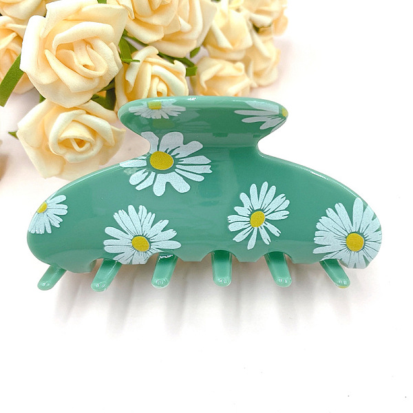 PandaHall Daisy Pattern Acrylic Large Claw Hair Clips, for Girl Women Thick Hair, Turquoise, 93mm Acrylic Green
PandaHall Daisy Pattern Acrylic Large Claw Hair Clips, for Girl Women Thick Hair, Turquoise, 93mm Acrylic Green