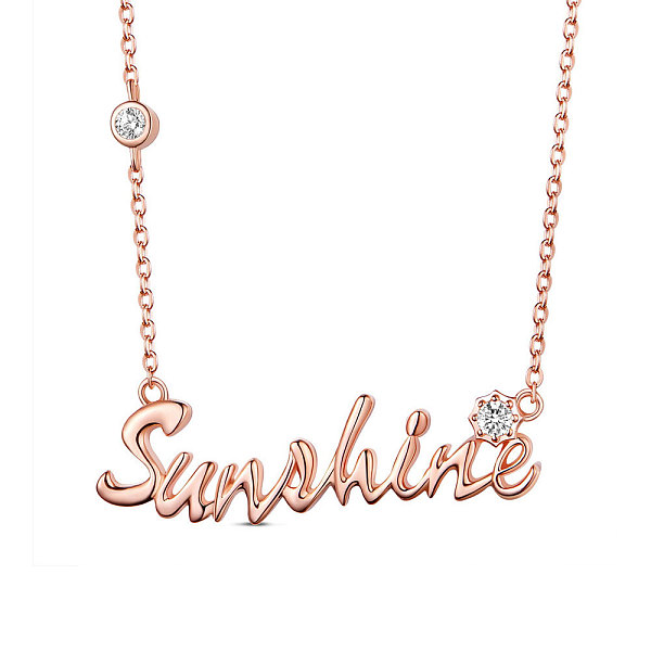 PandaHall SHEGRACE 925 Sterling Silver Pendant Necklace, with AAA Cubic Zirconia, Sunshine, Rose Gold, 15.7 inch(40cm) Sterling Silver
PandaHall SHEGRACE 925 Sterling Silver Pendant Necklace, with AAA Cubic Zirconia, Sunshine, Rose Gold, 15.7 inch(40cm) Sterling Silver