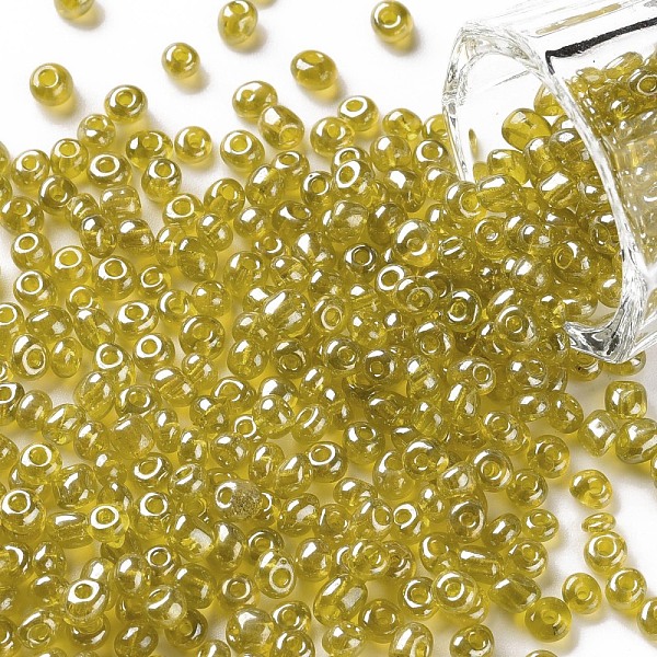PandaHall (Repacking Service Available) Glass Seed Beads, Trans. Colours Lustered, Round, Yellow, 6/0, 4mm, Hole: 1.5mm, about 12G/bag Glass...
PandaHall (Repacking Service Available) Glass Seed Beads, Trans. Colours Lustered, Round, Yellow, 6/0, 4mm, Hole: 1.5mm, about 12G/bag Glass...