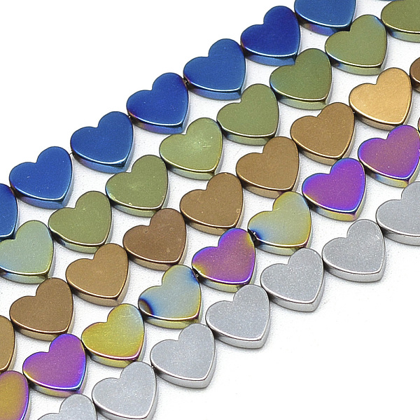 PandaHall Electroplate Non-magnetic Synthetic Hematite Beads Strands, Heart, Mixed Color, 6x5.5x2mm, Hole: 0.5mm, about 68pcs/strand, 15.7...
PandaHall Electroplate Non-magnetic Synthetic Hematite Beads Strands, Heart, Mixed Color, 6x5.5x2mm, Hole: 0.5mm, about 68pcs/strand, 15.7...