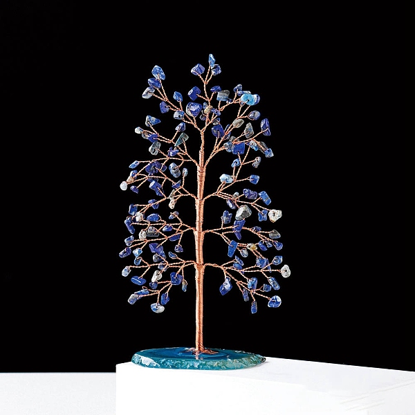 PandaHall Natural Lapis Lazuli Chips Tree Decorations, Agate Base with Copper Wire Feng Shui Energy Stone Gift for Home Office Desktop...
PandaHall Natural Lapis Lazuli Chips Tree Decorations, Agate Base with Copper Wire Feng Shui Energy Stone Gift for Home Office Desktop...