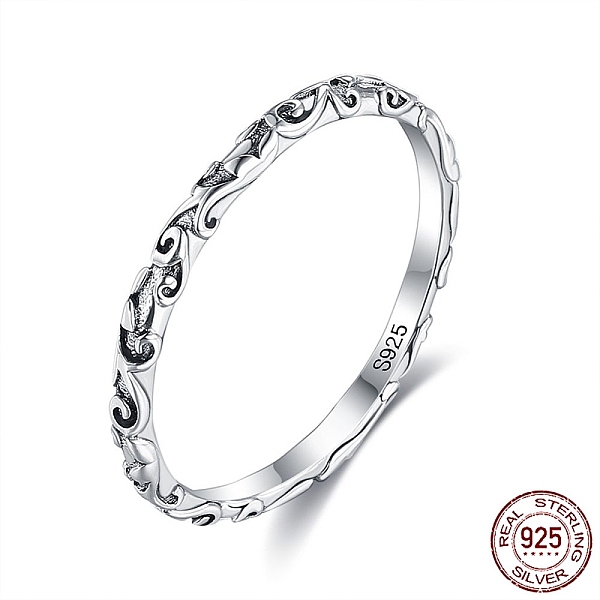 PandaHall 925 Sterling Silver Finger Rings, Vines, Antique Silver, US Size 8(18.1mm) Sterling Silver
PandaHall 925 Sterling Silver Finger Rings, Vines, Antique Silver, US Size 8(18.1mm) Sterling Silver