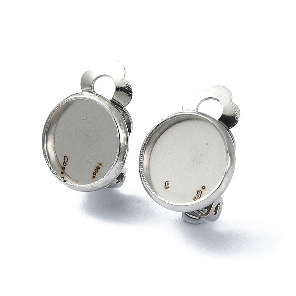 PandaHall 304 Stainless Steel Clip-on Earring Findings, Flat Round Earring Settings, with Loops, Stainless Steel Color, 16.5x12x8.5mm, Hole...
PandaHall 304 Stainless Steel Clip-on Earring Findings, Flat Round Earring Settings, with Loops, Stainless Steel Color, 16.5x12x8.5mm, Hole...