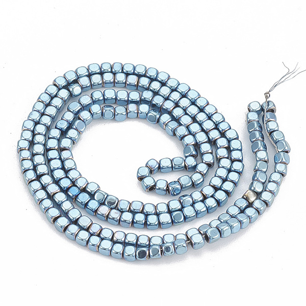 PandaHall Electroplate Non-magnetic Synthetic Hematite Beads Strands, Cube, Blue Plated, 2x2x2mm, Hole: 0.8mm, about 200pcs/strand, 15.7...
PandaHall Electroplate Non-magnetic Synthetic Hematite Beads Strands, Cube, Blue Plated, 2x2x2mm, Hole: 0.8mm, about 200pcs/strand, 15.7...