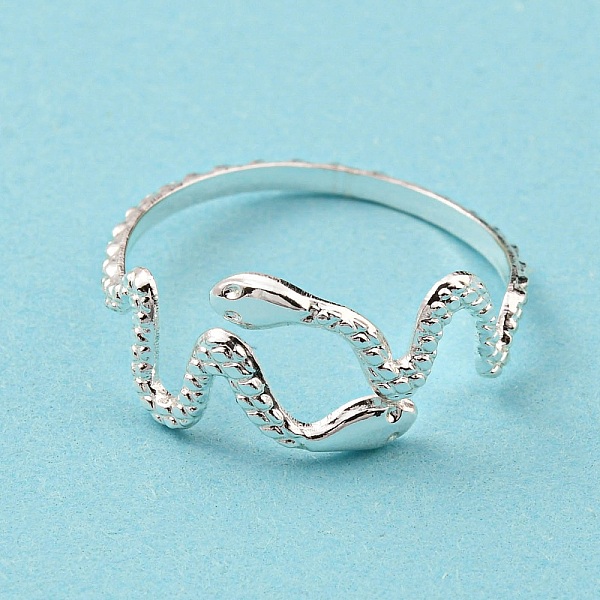 PandaHall 304 Stainless Steel Snake Wrap Open Cuff Ring, Hollow Chunky Ring for Women, 925 Sterling Silver Plated, US Size 7 1/4(17.5mm) 304...
PandaHall 304 Stainless Steel Snake Wrap Open Cuff Ring, Hollow Chunky Ring for Women, 925 Sterling Silver Plated, US Size 7 1/4(17.5mm) 304...