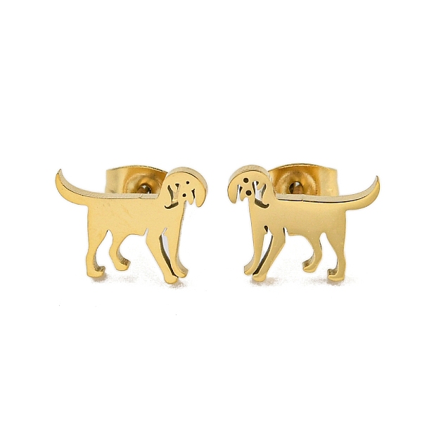 PandaHall 304 Stainless Steel Stud Earrings, Golden, Dog, 9.5x12mm 304 Stainless Steel Dog
PandaHall 304 Stainless Steel Stud Earrings, Golden, Dog, 9.5x12mm 304 Stainless Steel Dog