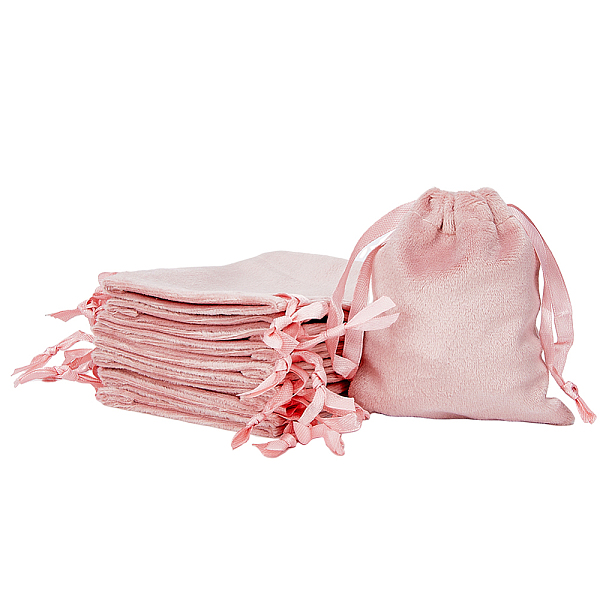 PandaHall HOBBIESAY Velvet Jewelry Drawstring Bags, with Satin Ribbon, Rectangle, Misty Rose, 10x8x0.3cm Velvet
PandaHall HOBBIESAY Velvet Jewelry Drawstring Bags, with Satin Ribbon, Rectangle, Misty Rose, 10x8x0.3cm Velvet