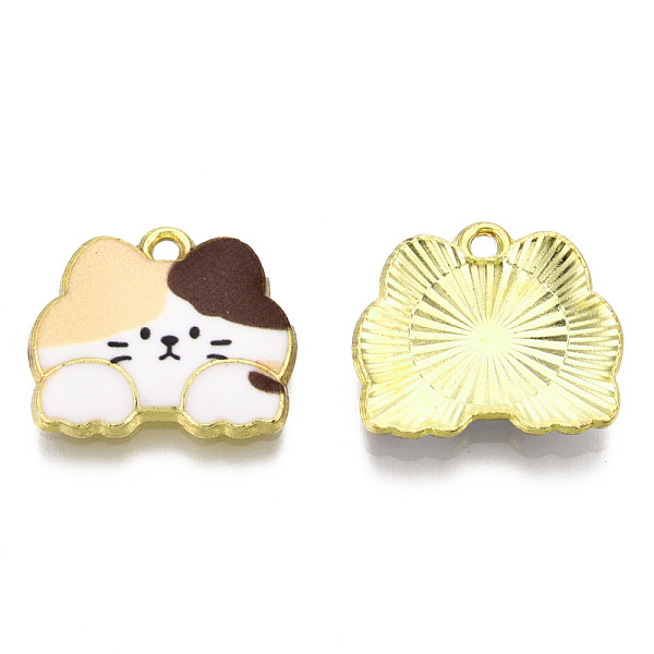 PandaHall Rack Plating Printed Alloy Pendants, Cadmium Free & Nickel Free & Lead Free, Light Gold, Cat, Coconut Brown, 16x18.5x2.5mm, Hole...
PandaHall Rack Plating Printed Alloy Pendants, Cadmium Free & Nickel Free & Lead Free, Light Gold, Cat, Coconut Brown, 16x18.5x2.5mm, Hole...