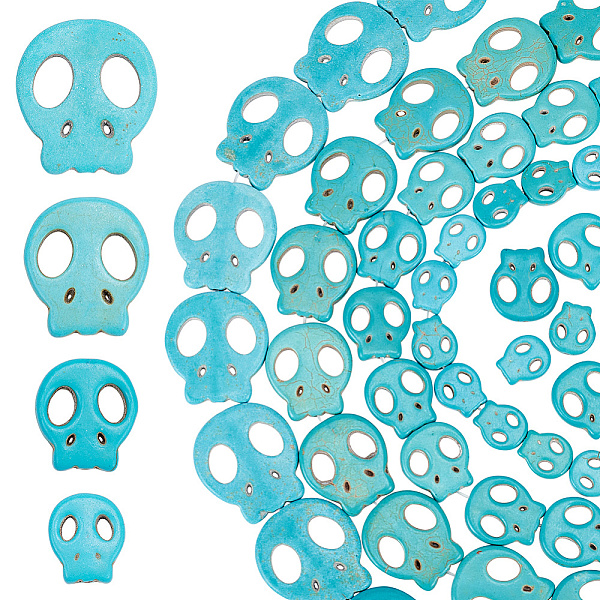 PandaHall arricraft 4 Strands Synthetic Skull Beads, 4 Sizes About 72 pcs Dyed Skeleton Head Beads Halloween Skull Head Green Color Spacer...
PandaHall arricraft 4 Strands Synthetic Skull Beads, 4 Sizes About 72 pcs Dyed Skeleton Head Beads Halloween Skull Head Green Color Spacer...