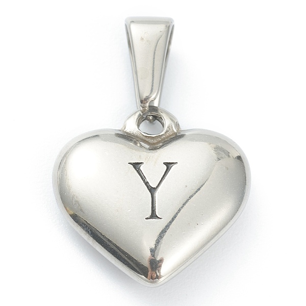 PandaHall 304 Stainless Steel Pendants, Heart with Black Letter, Stainless Steel Color, Letter.Y, 16x16x4.5mm, Hole: 7x3mm 304 Stainless...
PandaHall 304 Stainless Steel Pendants, Heart with Black Letter, Stainless Steel Color, Letter.Y, 16x16x4.5mm, Hole: 7x3mm 304 Stainless...