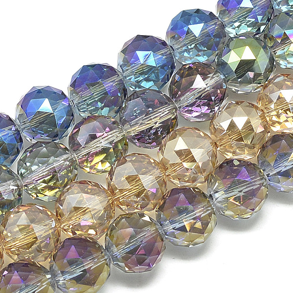 PandaHall Electroplate Glass Beads Strands, Rainbow Plated, Faceted, Round, Mixed Color, 19~20mm, Hole: 2mm, about 30pcs/22 inch Glass Round..., Multicolor
PandaHall Electroplate Glass Beads Strands, Rainbow Plated, Faceted, Round, Mixed Color, 19~20mm, Hole: 2mm, about 30pcs/22 inch Glass Round..., Multicolor