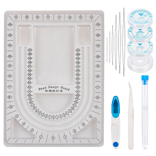 PandaHall SUNNYCLUE Bead Boards Bead Design Board Beading Bracelet Board Beads Needle String Beads Tweezers Scissors Elastic Crystal Thread..., Multicolor
PandaHall SUNNYCLUE Bead Boards Bead Design Board Beading Bracelet Board Beads Needle String Beads Tweezers Scissors Elastic Crystal Thread..., Multicolor