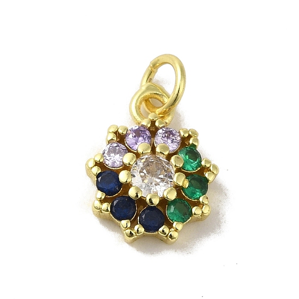 PandaHall Real 18K Gold Plated Brass Pave Cubic Zirconia Pendants, with Jump Rings, Flower, Colorful, 13.5x10.5x3mm, Hole: 3mm Brass+Cubic...
PandaHall Real 18K Gold Plated Brass Pave Cubic Zirconia Pendants, with Jump Rings, Flower, Colorful, 13.5x10.5x3mm, Hole: 3mm Brass+Cubic...