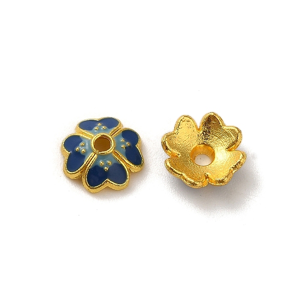 PandaHall Alloy Enamel Beads Caps, Lead Free & Cadmium Free, Multi-Petal Flower, Marine Blue, 7x7x2.5mm, Hole: 1mm Alloy+Enamel
PandaHall Alloy Enamel Beads Caps, Lead Free & Cadmium Free, Multi-Petal Flower, Marine Blue, 7x7x2.5mm, Hole: 1mm Alloy+Enamel