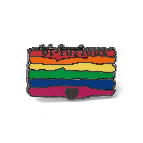 PandaHall Rainbow Color Pride Flag Enamel Pin, Gunmetal Alloy Brooch for Backpack Clothes, Colorful, 18.5x30x1.5mm Alloy+Enamel Flag
PandaHall Rainbow Color Pride Flag Enamel Pin, Gunmetal Alloy Brooch for Backpack Clothes, Colorful, 18.5x30x1.5mm Alloy+Enamel Flag
