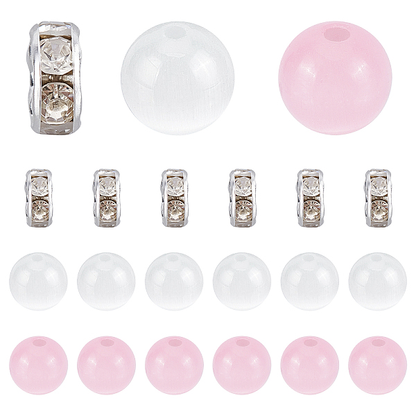 PandaHall SUNNYCLUE 1 Box 120Pcs 8mm Cat Eye Beads Cats Eye Bead Pink Energy Gemstone White Round Loose Beads Set for Jewellery Making...
PandaHall SUNNYCLUE 1 Box 120Pcs 8mm Cat Eye Beads Cats Eye Bead Pink Energy Gemstone White Round Loose Beads Set for Jewellery Making...