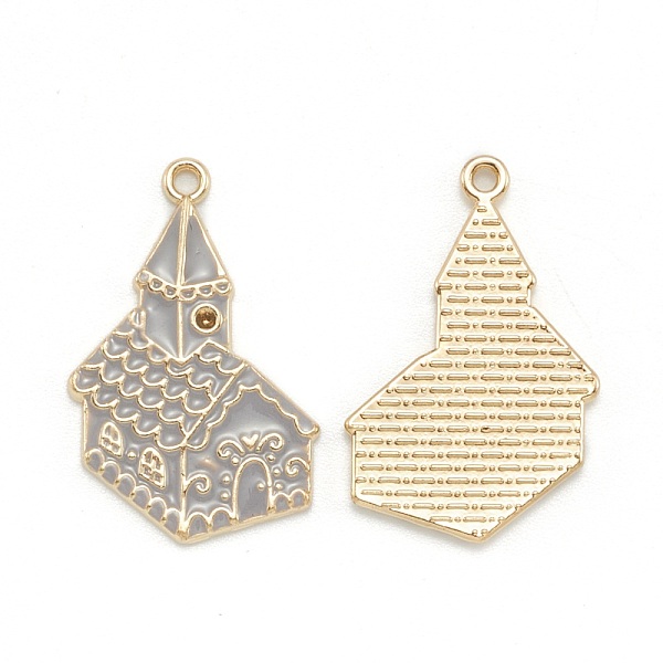 PandaHall Alloy Enamel Pendants, for Christmas, Castle, Light Gold, Light Grey, 30x19.5x2mm, Hole: 1.6mm Alloy+Enamel Building
PandaHall Alloy Enamel Pendants, for Christmas, Castle, Light Gold, Light Grey, 30x19.5x2mm, Hole: 1.6mm Alloy+Enamel Building